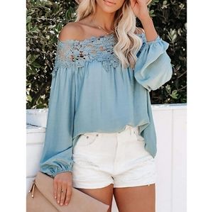 Flared Bell Sleeve Chiffon Blouse